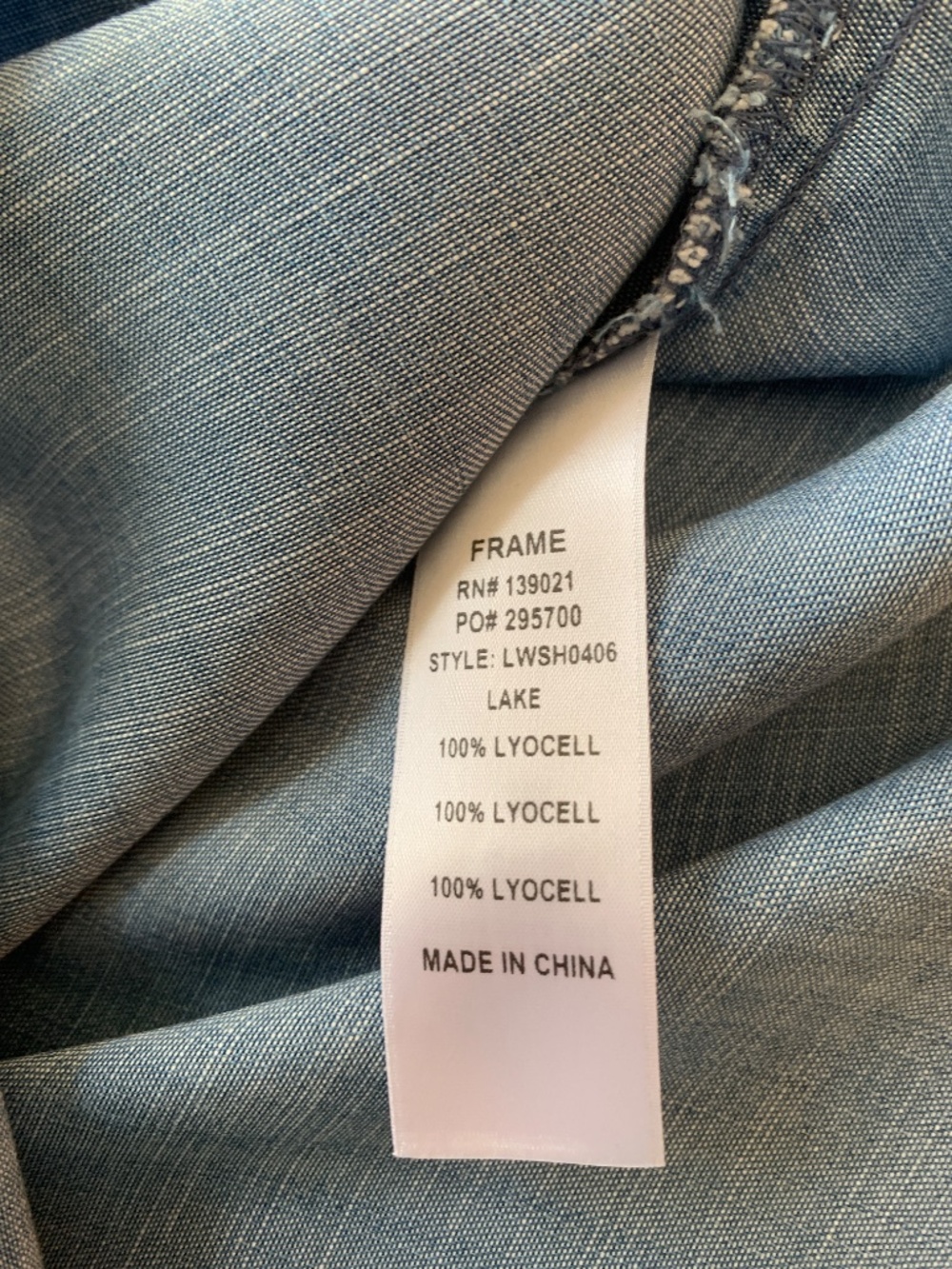 Frame Denim Light Blue Denim Tank Top - Picture 4 of 4